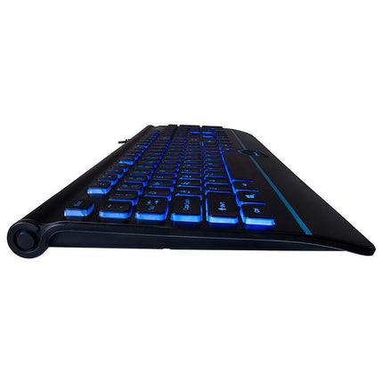 Tracer Ofis Pro USB Bedraad Toetsenbord met Blauwe Achtergrondverlichting - Qwerty - Zwart