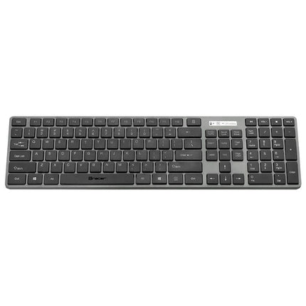 Tracer RF Nano Draadloos Toetsenbord en Stille Membraan Muis Set - QWERTY - Slank Design - Zwart/Grijs