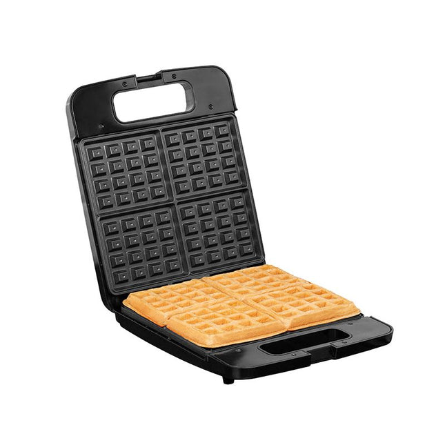 Lafe wafelijzer voor 4 Brusselse wafels met anti aanbaklaag en cool touch handvat