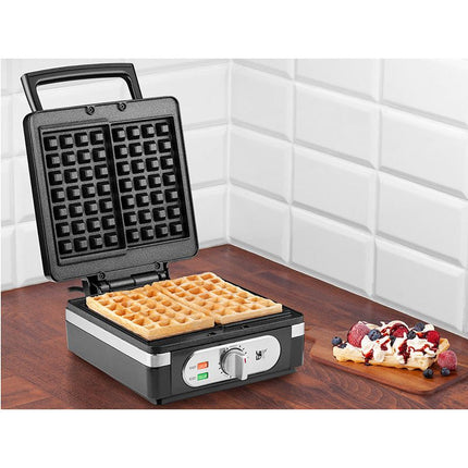 Lafe GFB-003 professionele wafelijzer voor 2 Brusselse wafels met non-stick coating 1400W