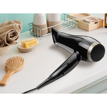 Lafe SWJ-002 föhn ionische haardroger met coolshot incl. concentrator en diffuser 2200W zwart