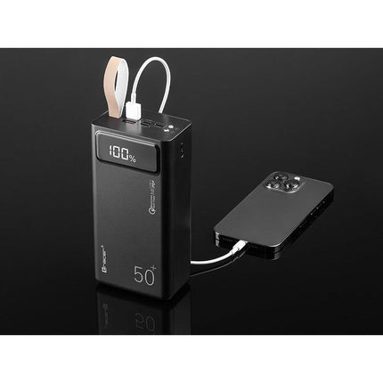Powerbank met Snelle Laadfunctie Externe Batterij 50000mAh Quick Charge QC3.0 + Power Delivery PD20W + SCP + Vooc Oppo 2 x USB 2.0 USB-C