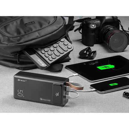 Powerbank met Snelle Laadfunctie Externe Batterij 50000mAh Quick Charge QC3.0 + Power Delivery PD20W + SCP + Vooc Oppo 2 x USB 2.0 USB-C