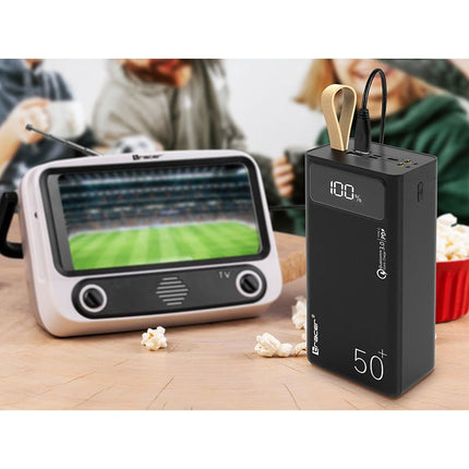 Powerbank met Snelle Laadfunctie Externe Batterij 50000mAh Quick Charge QC3.0 + Power Delivery PD20W + SCP + Vooc Oppo 2 x USB 2.0 USB-C
