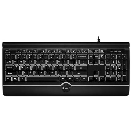 Tracer Ofis Pro USB Bedraad Toetsenbord met Witte Achtergrondverlichting - Qwerty - Zwart