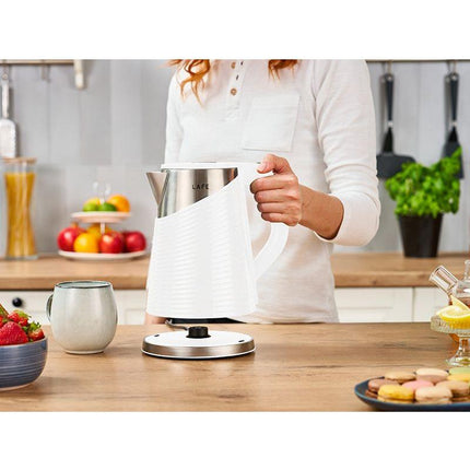 Lafe Dubbelwandige Elektrische waterkoker Cool Touch Elegant Wit 1,8L 1800W