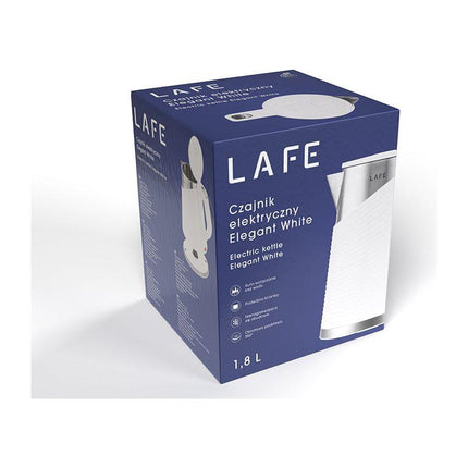 Lafe Dubbelwandige Elektrische waterkoker Cool Touch Elegant Wit 1,8L 1800W