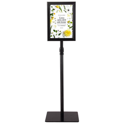 Trendmix Stabiele Informatiestandaard A4 - Presentatie Standaard – Reclamestandaard - Posterframe - Menubord Zwart