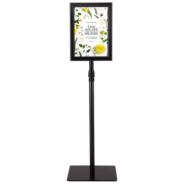 Trendmix Stabiele Informatiestandaard A4 - Presentatie Standaard – Reclamestandaard - Posterframe - Menubord Zwart