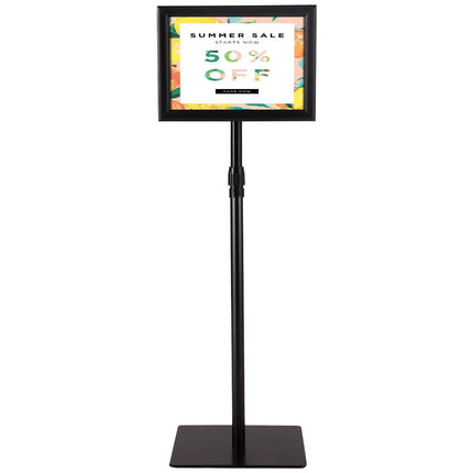 Trendmix Stabiele Informatiestandaard A4 - Presentatie Standaard – Reclamestandaard - Posterframe - Menubord Zwart