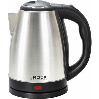 Brock RVS Waterkoker 1,8L – 1500W – LED Verlichting – 360° Draaibare Voet – Automatische Uitschakeling – WK 0616 S