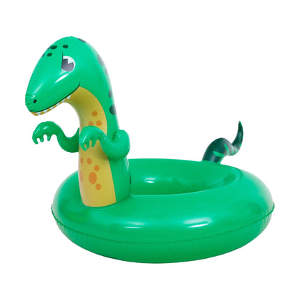 Sunclub Opblaasbare Dino Zwemband XXL – Grote Zwemband Voor Zwembad & Strand – Opblaasbare Dinosaur Pool Float Groen – 104 cm