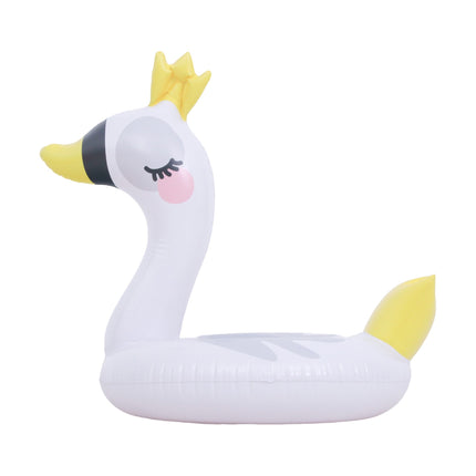 Sunclub Opblaasbare Zwaan Zwemband Voor Kinderen – Witte Pool Float – Opblaasbare Zwemband Voor Zwembad & Strand – 45 cm