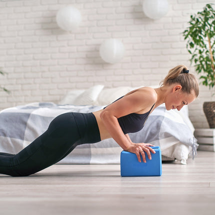 Rebel Active Yogakubus - EVA-schuim 120g - Blauw Yogablok 76 x 152 x 229 mm