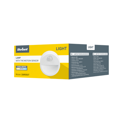 Rebel Nachtlampje met bewegingsensor LED PIR sensor ZAR0507
