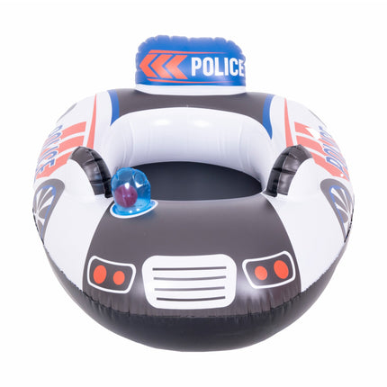 Sunclub Opblaasbare Kinderboot Politieauto – Zwembad Boot Voor Kinderen 3-4 Jaar – Opblaasbare Politieboot Van PVC – Waterspeelgoed Zomer Vakantie Strand Zwembad