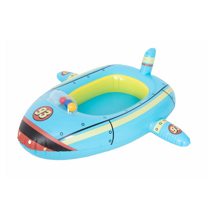 Sunclub Opblaasbare Kinderboot Vliegtuig – Zwembadboot Kinderen 3-4 Jaar – Opblaasbaar Waterspeelgoed – Zwembad & Strand