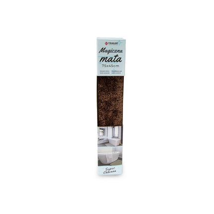 Magic mat extreem absorberende droogloopmat met antislip 75 x 45 x 4 cm bruin