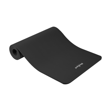 Rebel Active Gymnastiekmat voor Yoga, Pilates, Fitness 183 x 61cm - 1,5cm extra dik - Yoga- en Fitnessmat - Zwart
