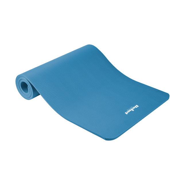 Rebel Active Gymnastiekmat voor Yoga, Pilates, Fitness 183 x 61cm - 1,5cm extra dik - Yoga- en Fitnessmat - Blauw