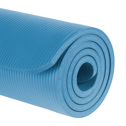 Rebel Active Gymnastiekmat voor Yoga, Pilates, Fitness 183 x 61cm - 1,5cm extra dik - Yoga- en Fitnessmat - Blauw