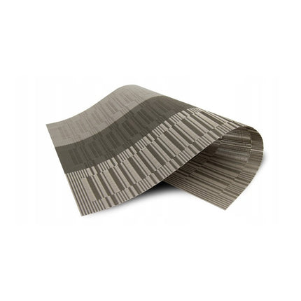 Placemats Set 6 Stuks 30x45 cm – Afwasbare Kunststof Placemats – Hittebestendig – Taupe Grijs