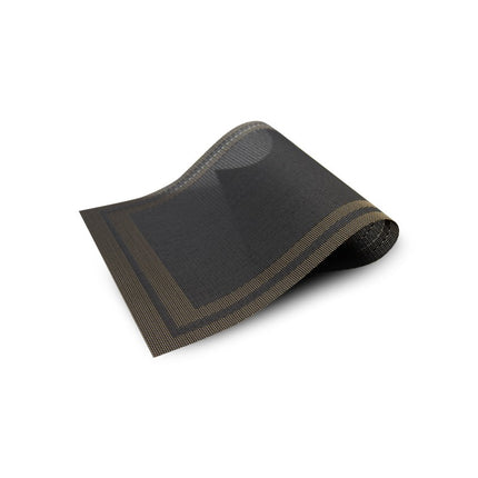 Placemats Set 6 Stuks 30x45 cm – Bruin Taupe – Afwasbare Kunststof Placemats – Hittebestendig