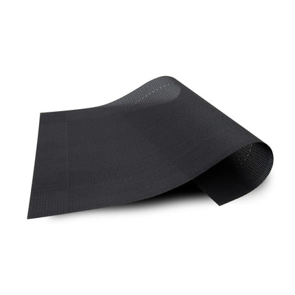 Placemats Set 6 Stuks 30x45 cm – Donkergrijs – Afwasbare Placemats – Hittebestendig – Kunststof Tafelmatten