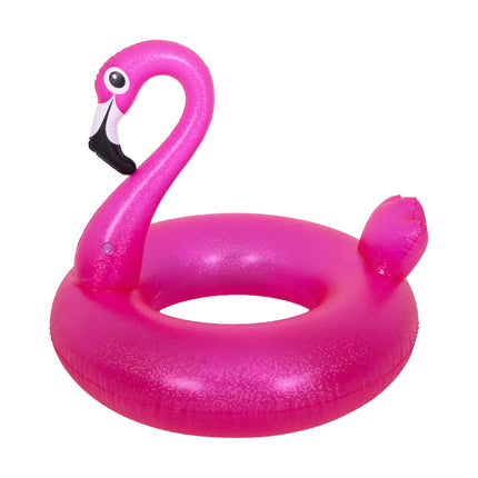 SunClub Opblaasbare Flamingo Zwemband XXL – Roze – Opblaasbare Zwemband Voor Zwembad & Strand – PVC