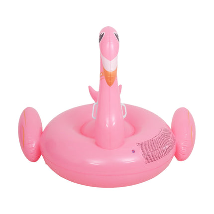 Sunclub Flamingo Zwemband XXL – Opblaasbare Flamingo Zwembadring met Handgrepen