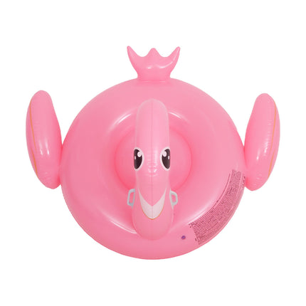 Sunclub Flamingo Zwemband XXL – Opblaasbare Flamingo Zwembadring met Handgrepen