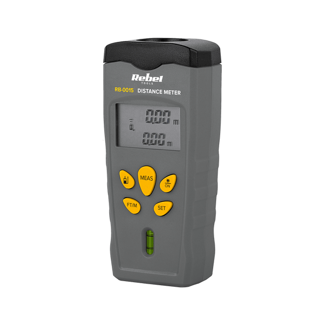 Rebel afstandsmeter met verlicht display bereik tot 18 meter