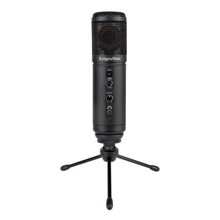 Krüger&Matz KM0765 - Warrior GV-100 Gaming en/of vlogmicrofoon, zwart