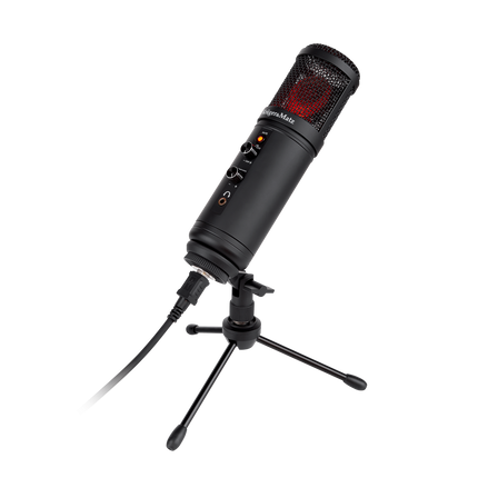 Krüger&Matz KM0765 - Warrior GV-100 Gaming en/of vlogmicrofoon, zwart