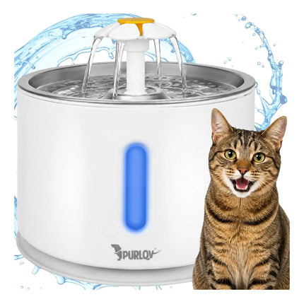 Drinkfontein Kat & Hond 2,4 Liter – Automatische Waterfontein met Filter & LED