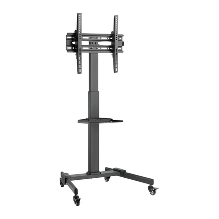 Cabletech Verrijdbare TV Standaard statief - Draaibaar - Hoogte instelbaar - Televisiebeugel - 32- 55 inch - max belastbaar gewicht 35Kg