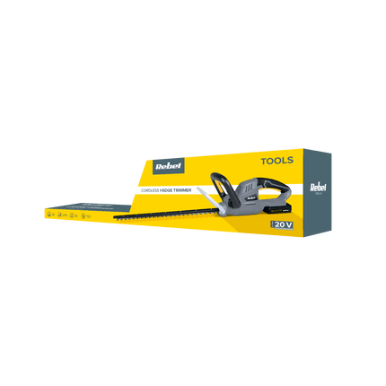 Rebel 20V 2 Ah Li-Ion Accu heggenschaar inclusief accu en oplader 1400 slagen/min RB-5001