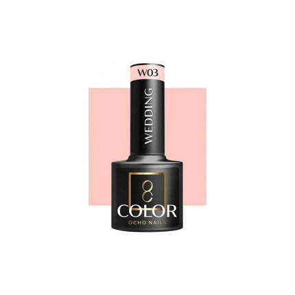 Ocho Nails W03 Professionele Hybride Bruidsnagellak - Roze UV Gellak - Wedding Nagellak 5 g