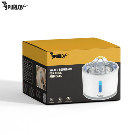 Drinkfontein Kat & Hond 2,4 Liter – Automatische Waterfontein met Filter & LED