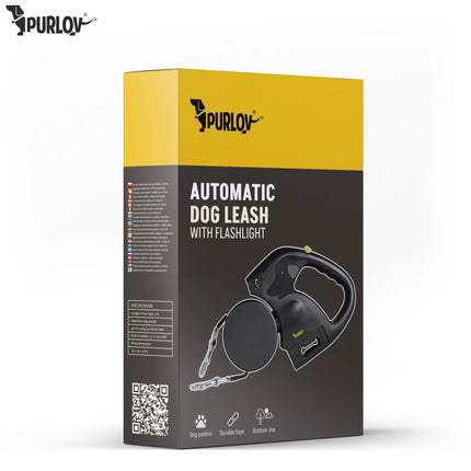 Dubbele Hondenriem voor 2 Honden – Automatische Rollijn 2 x 3 Meter – LED Lamp