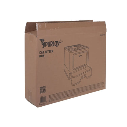 Gesloten Kattenbak 50 x 36 x 38 cm – Met Lade, Bovenuitgang & Schepje