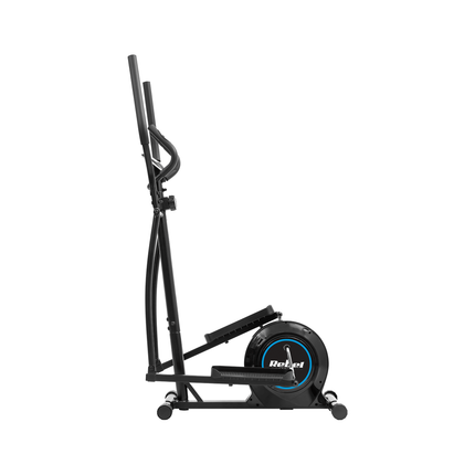 Rebel Active Magnetische Crosstrainer - Elliptische Trainer LCD-Display Hartslagsensoren 8 Weerstandsniveaus – Zwart