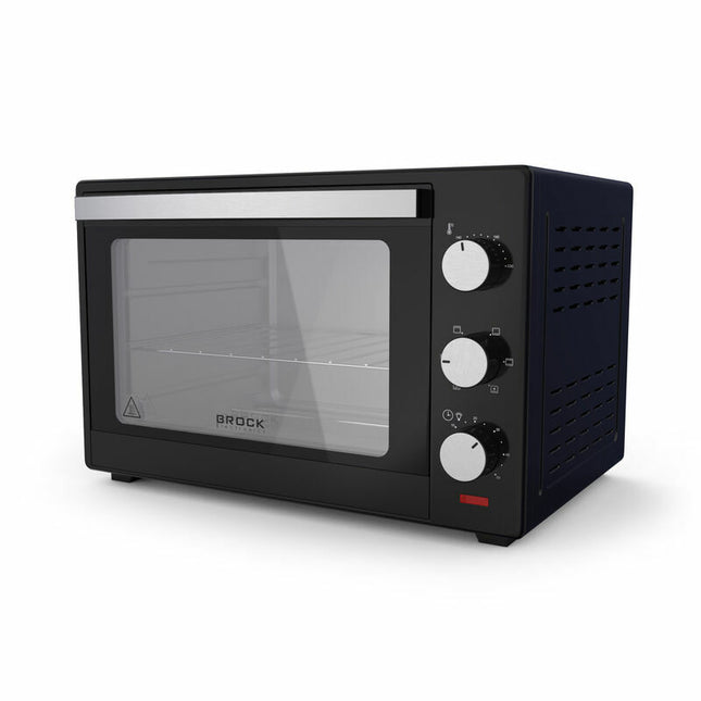 Brock Electronics Elektrische Mini Oven 30L – Vrijstaande Convectie Grill Oven 1600W - Zwart