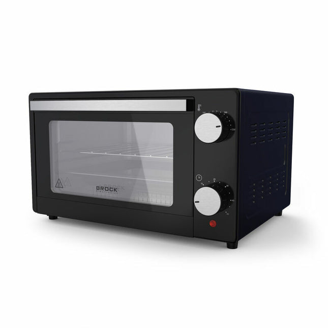 Brock Electronics Elektrische Mini Oven 9L 100-230 ℃ - Vrijstaande Oven - 650W - Zwart
