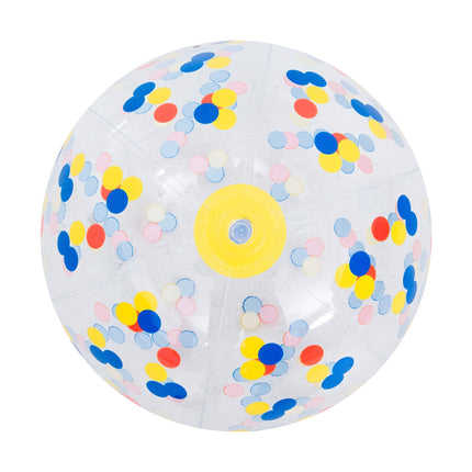 SunClub Opblaasbare Strandbal 33 cm – Kleurrijke Beachball Voor Kinderen – PVC Strandbal Voor Strand en Zwembad