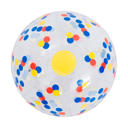 SunClub Opblaasbare Strandbal 33 cm – Kleurrijke Beachball Voor Kinderen – PVC Strandbal Voor Strand en Zwembad