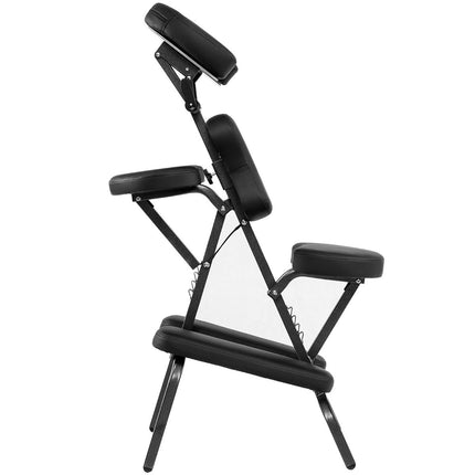 Costway Behandelstoel - Massagestoel Fysiotherapie Tattoo stoel - Verstelbaar - Opvouwbaar tot 150 kg belasting - Zwart