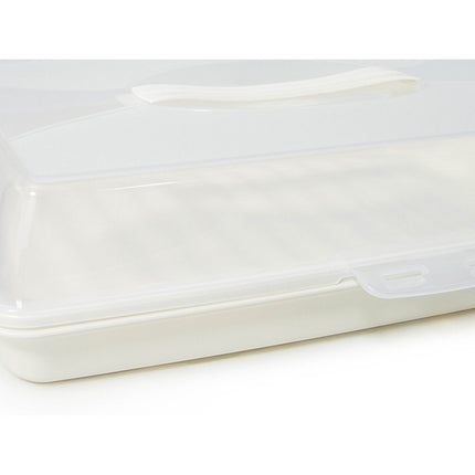 Lock & fresh vierkante taart en cake transport doos /bewaarbox 35cm assorti
