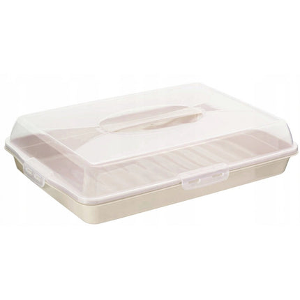 Lock & fresh rechthoekige taart en cake transport doos /bewaarbox 45cm assorti