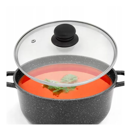 Pannendeksel 16 cm van Glas – Universeel Glazen Deksel voor Kookpan, Steelpan en Sauspan